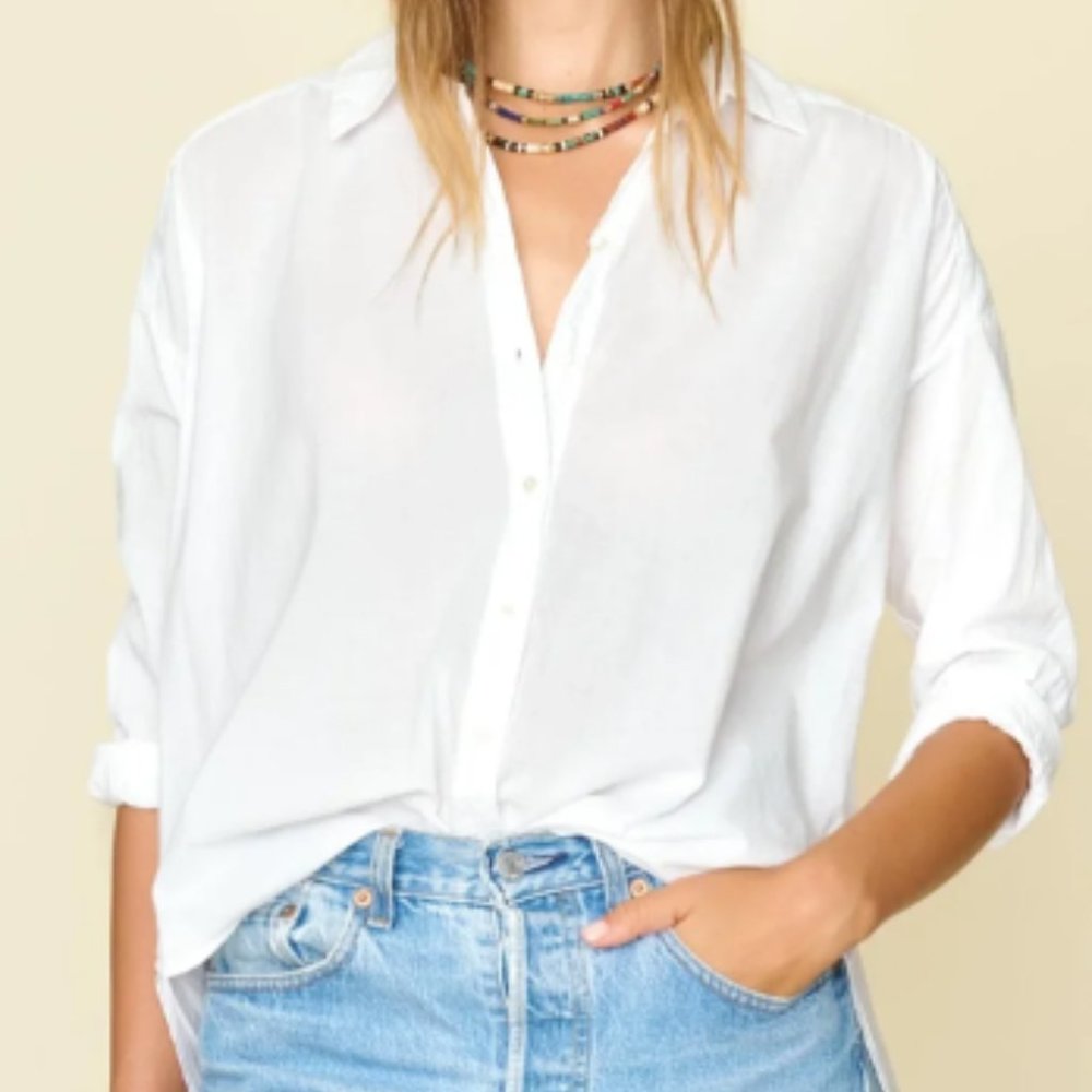 Xirena size medium button up 'Jace' shirt cotton top